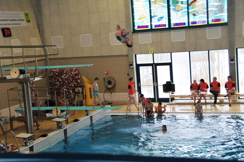 Open dag bij het schoonspringen van SBC 2000. foto Perry Roovers